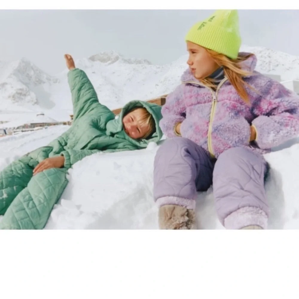 ZARA Quilted Snow suit Snowsuit Jumpsuit - Picture 2 of 9